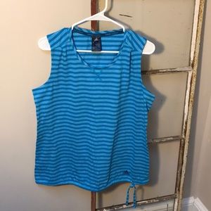 Adidas striped tank top
